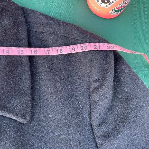 Vintage Kasper Cashmere blend long trench coat - Picture 2 of 9